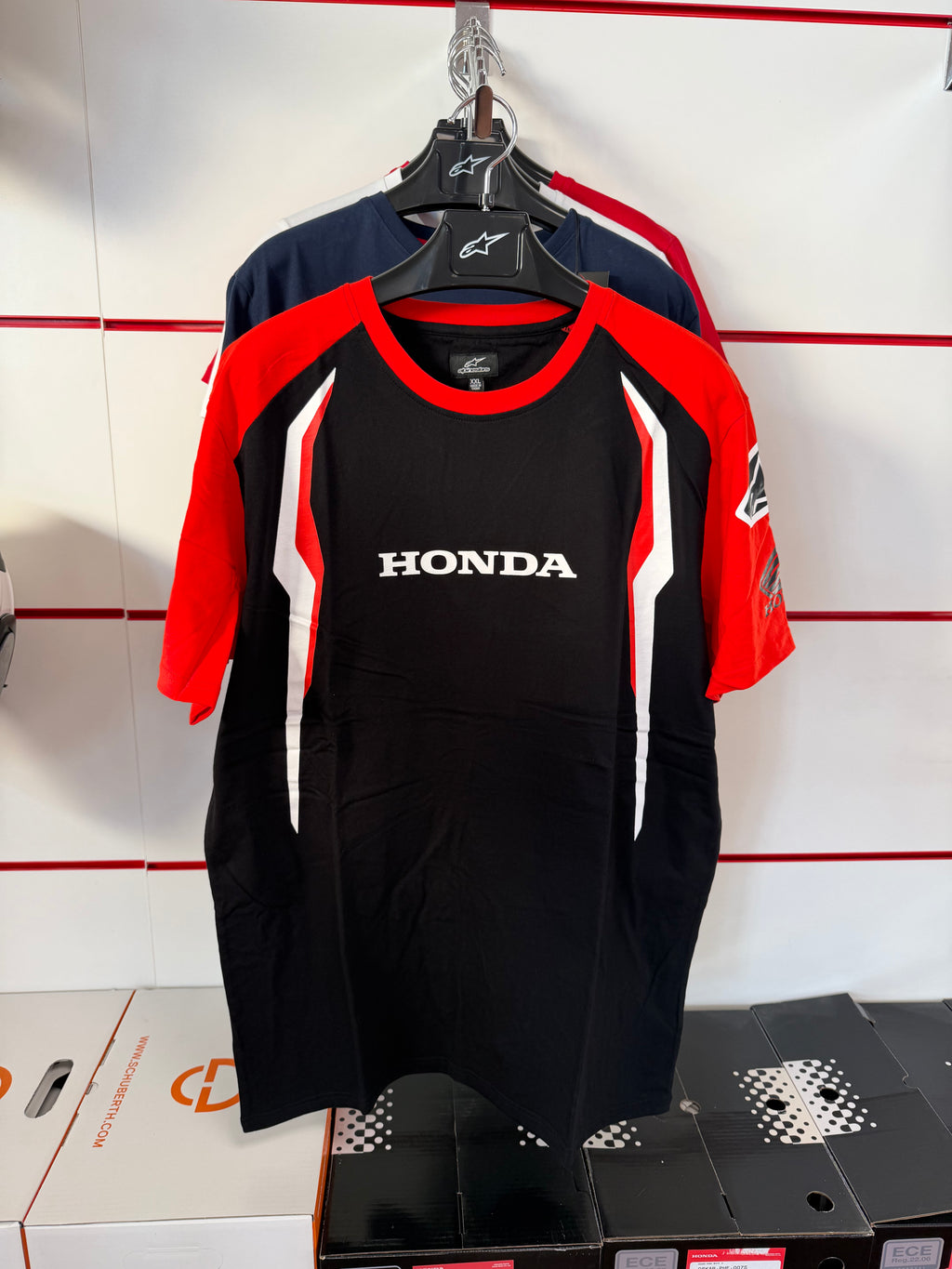 Honda x Alpinestars – T-Shirt Racing Rosso/Nera