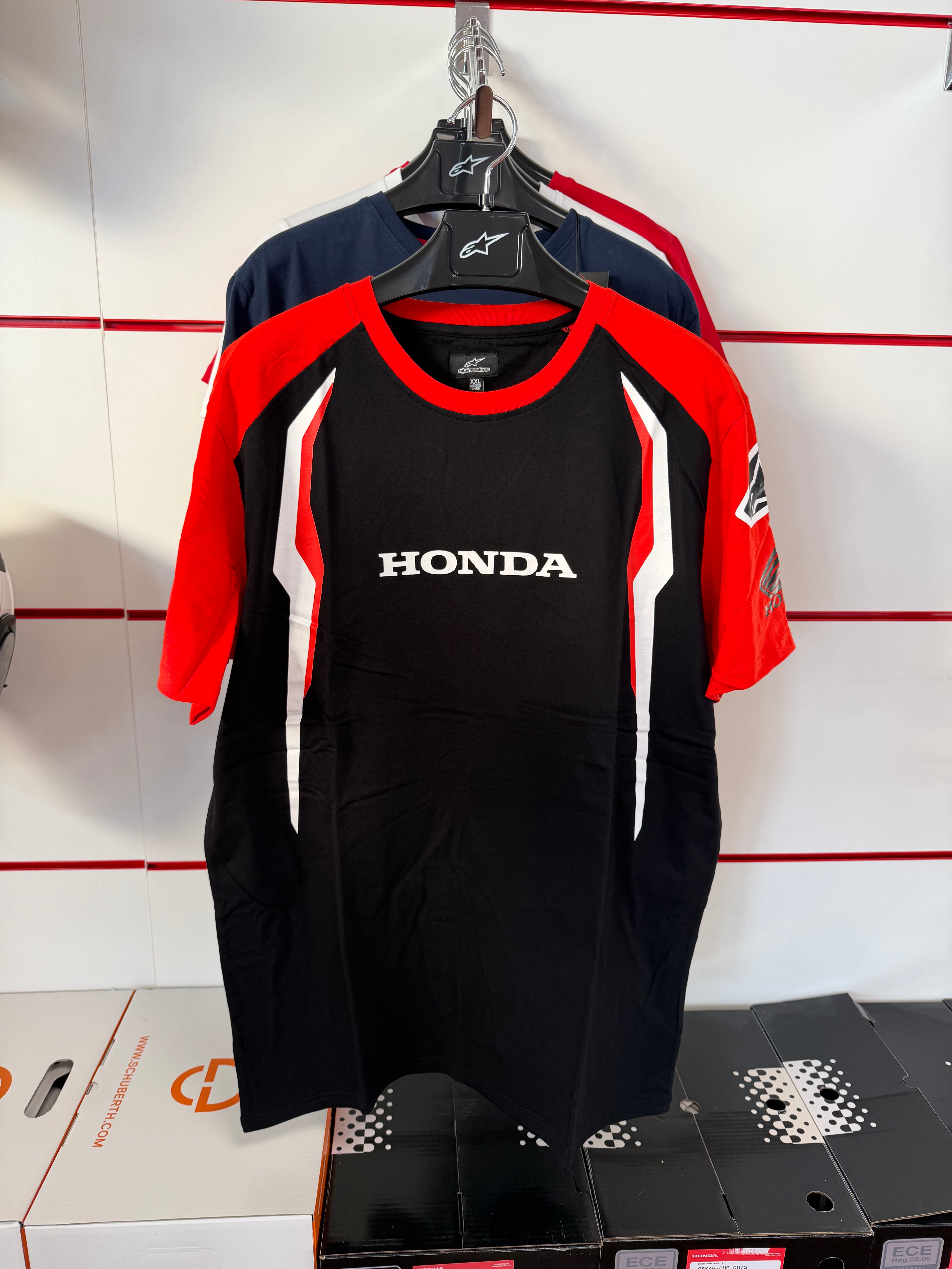 Honda x Alpinestars – T-Shirt Racing Rosso/Nera
