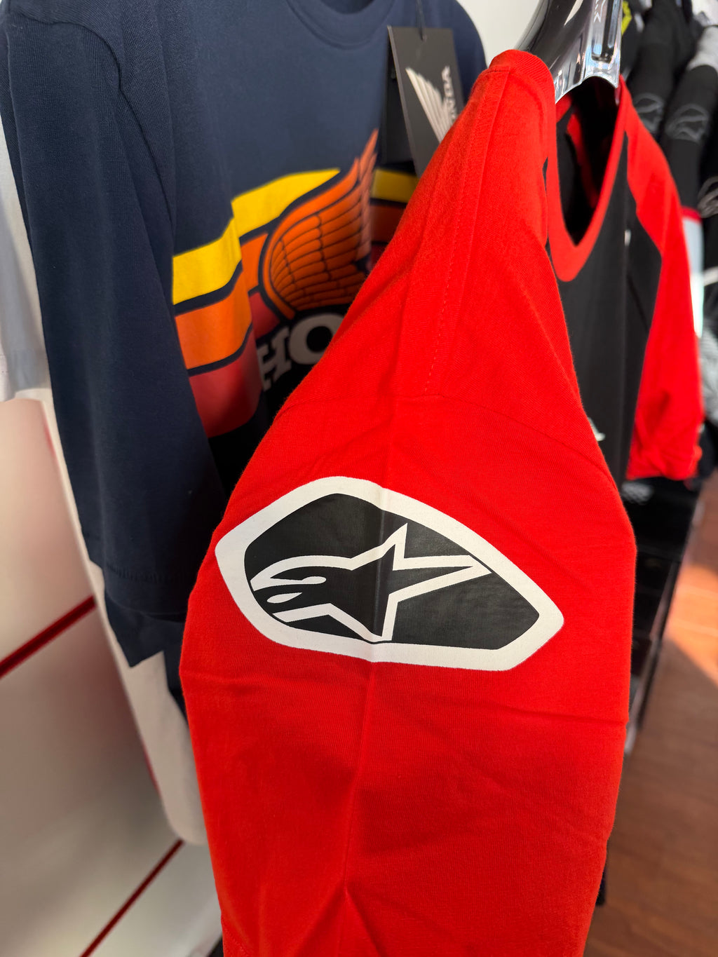 Honda x Alpinestars – T-Shirt Racing Rosso/Nera