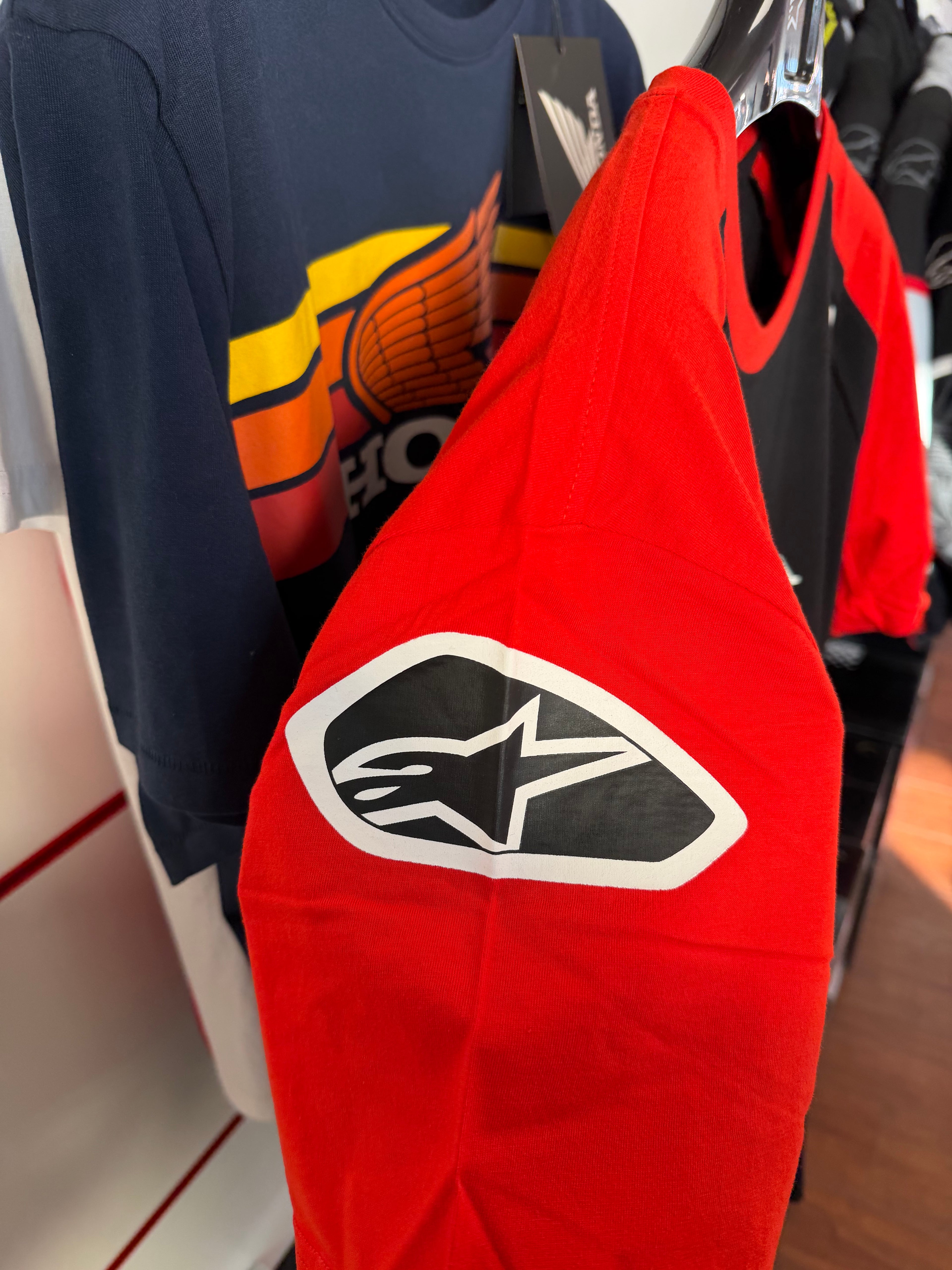 Honda x Alpinestars – T-Shirt Racing Rosso/Nera