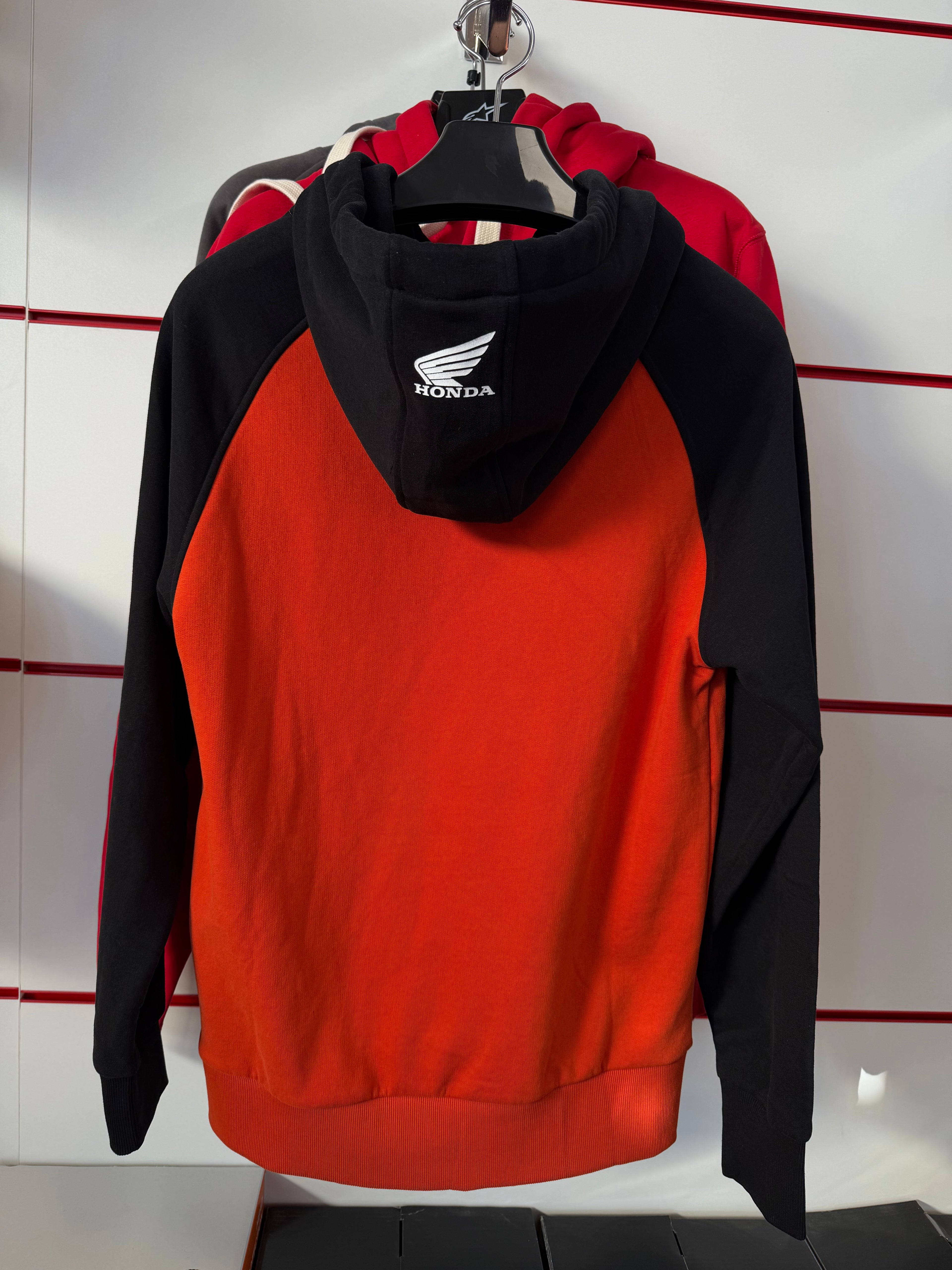 Felpa Honda “Making Legend” – Arancione con Dettagli Neri