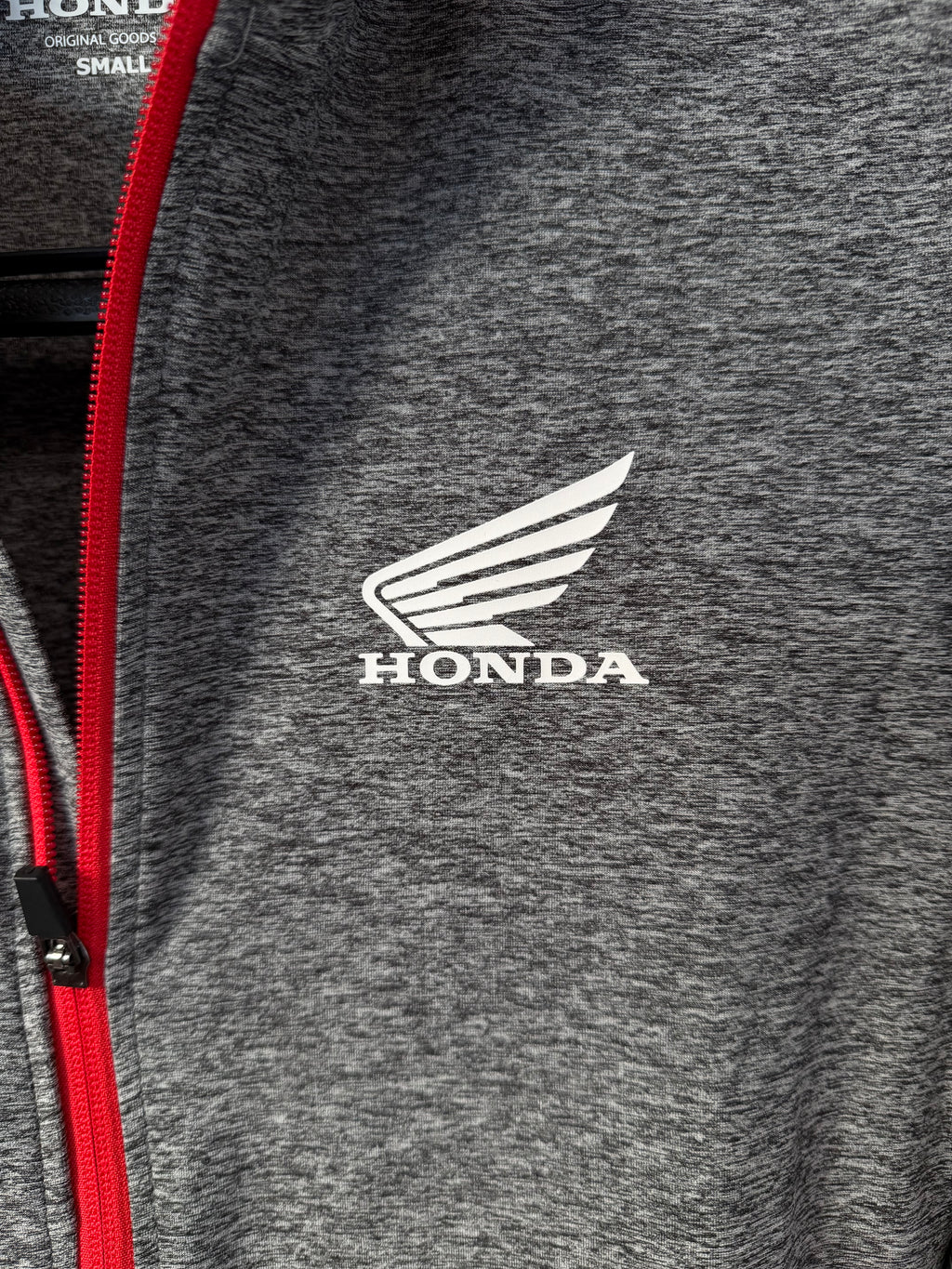 Felpa Honda Tactical Jacket – Grigia con Zip Rossa