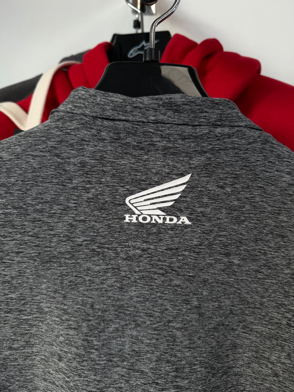 Felpa Honda Tactical Jacket – Grigia con Zip Rossa