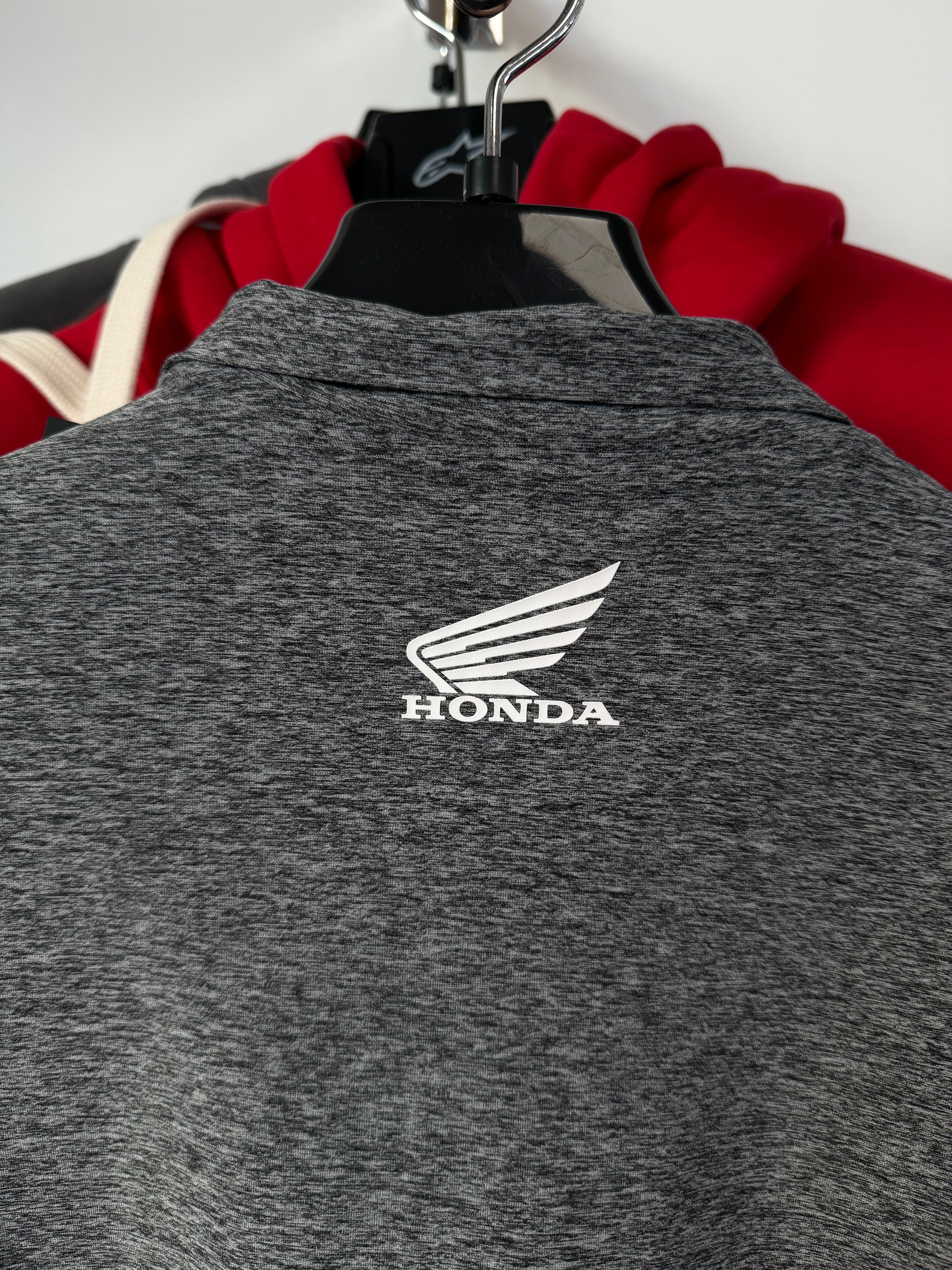 Felpa Honda Tactical Jacket – Grigia con Zip Rossa