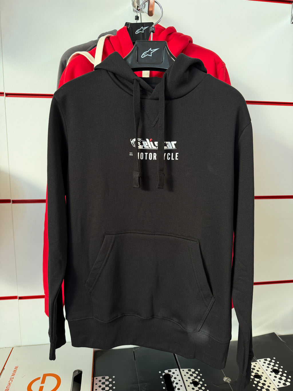 Felpa Eliscar x Honda logo Vintage – Nera con dettagli Bianchi