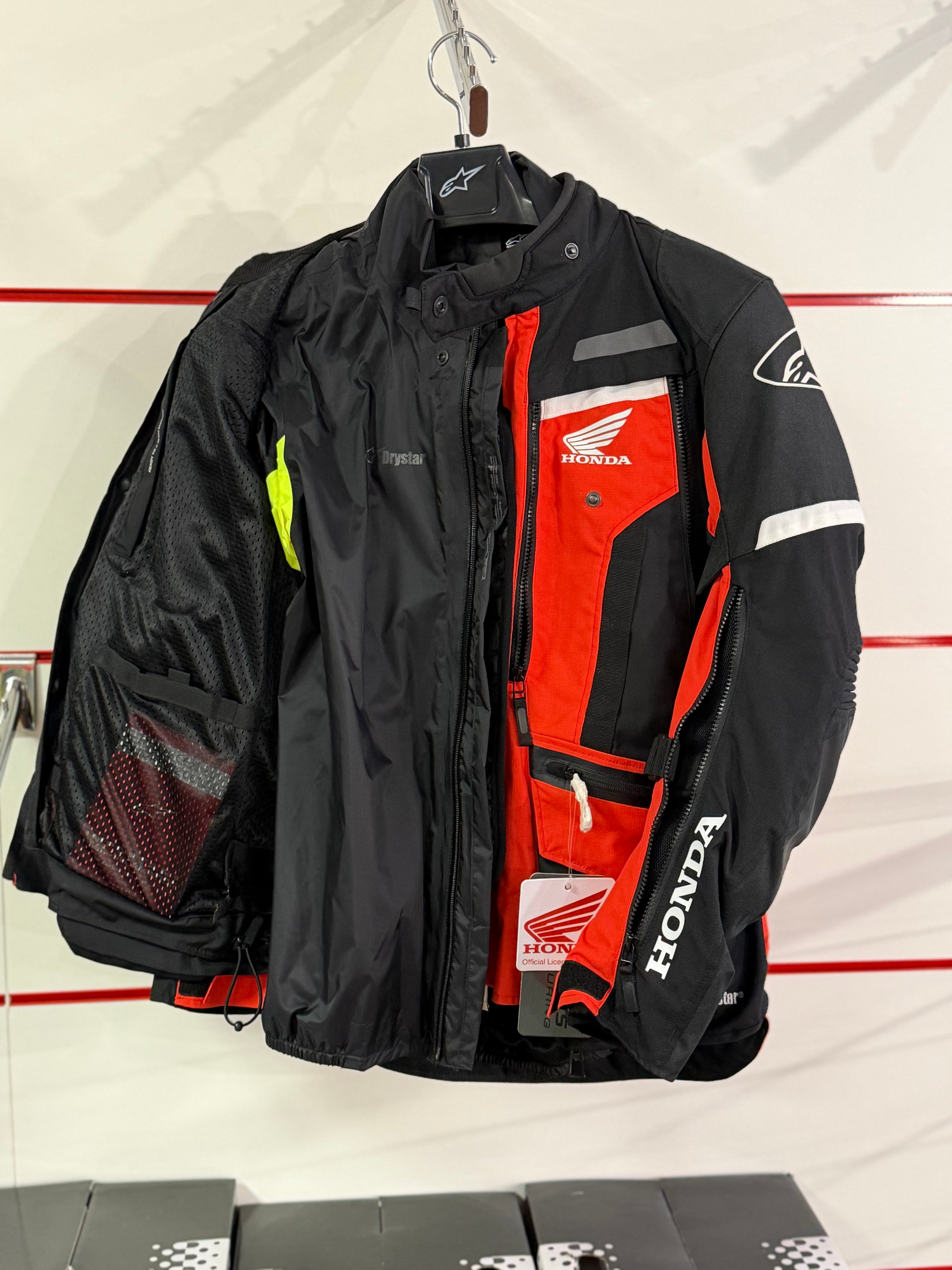 Honda Alpinestar Bogotá Pro Drystar Jacket - ROSSA E NERA