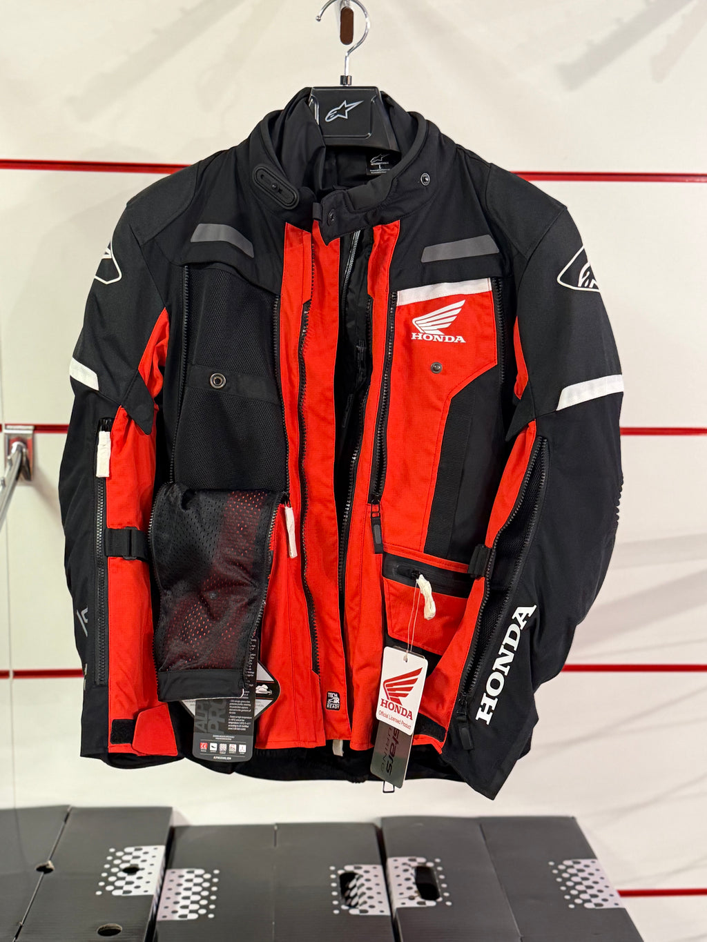 Honda Alpinestar Bogotá Pro Drystar Jacket - ROSSA E NERA