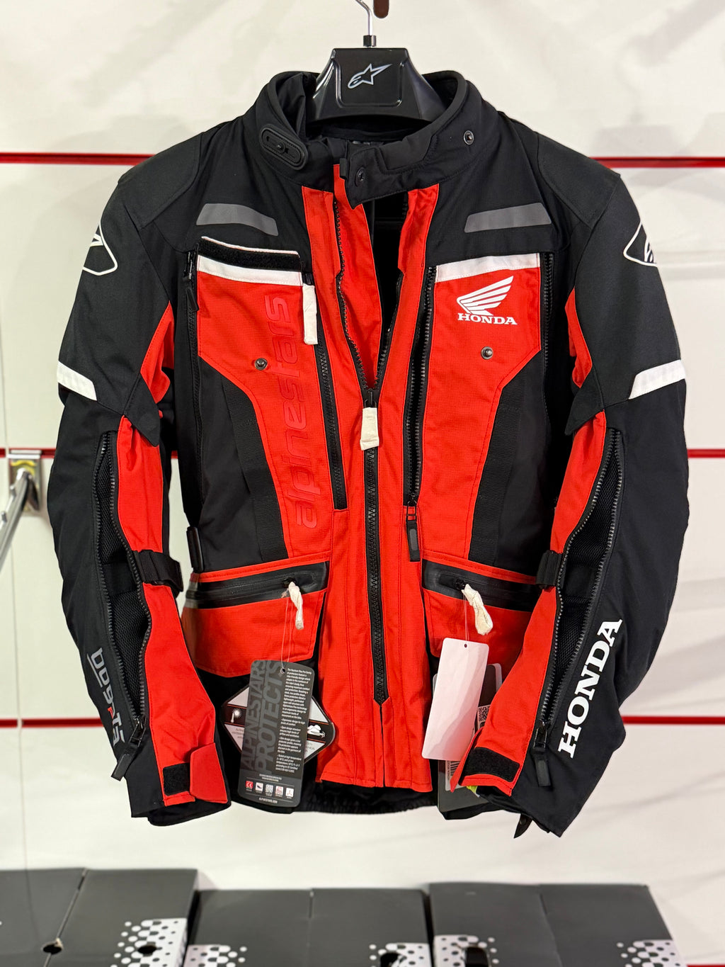 Honda Alpinestar Bogotá Pro Drystar Jacket - ROSSA E NERA