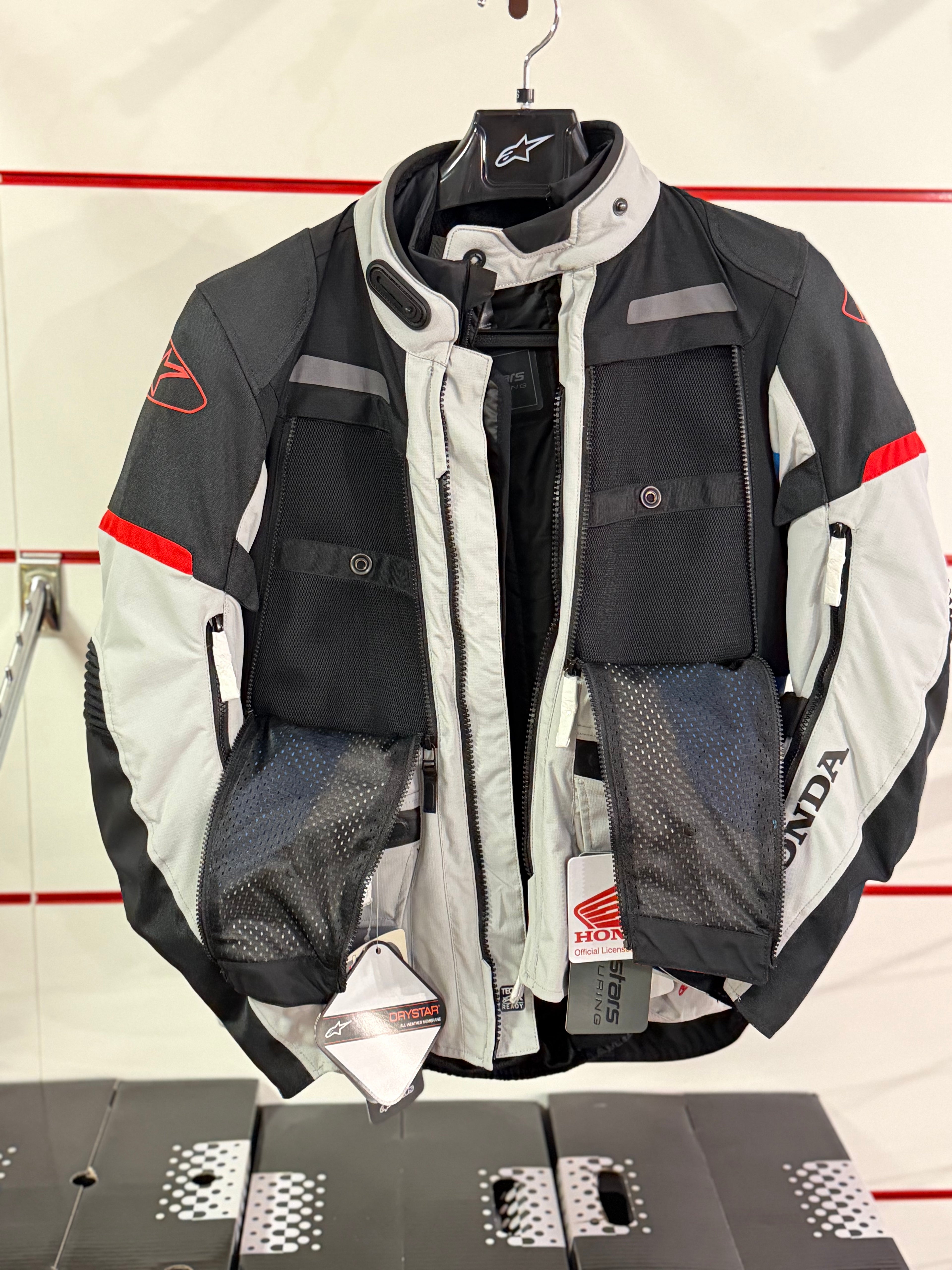 Honda Alpinestar Bogotá Pro Drystar Jacket Grigia e Blu