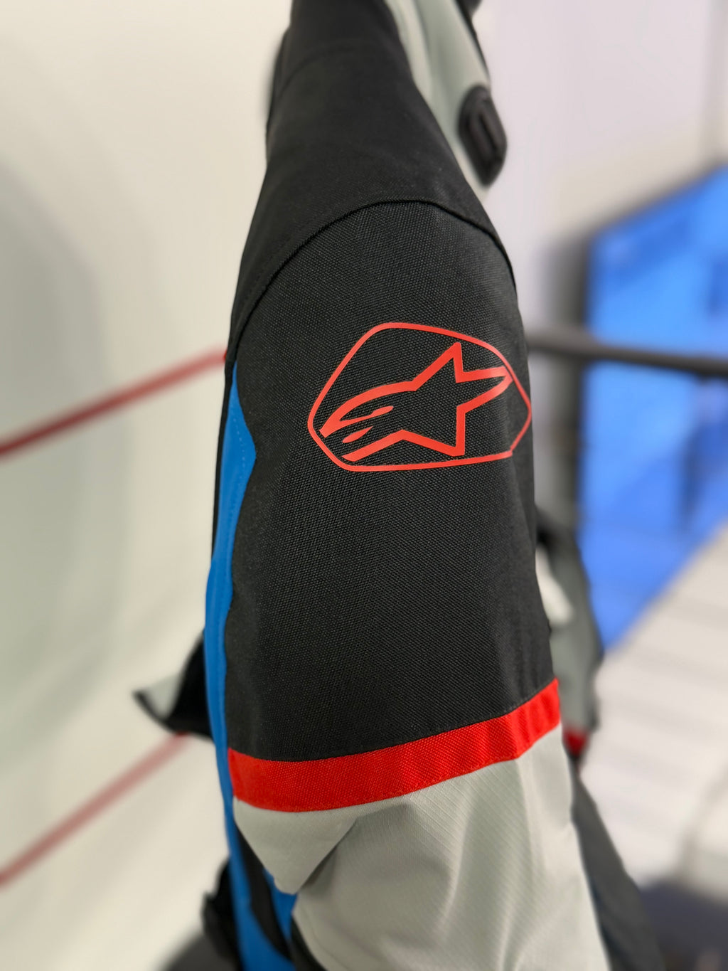 Honda Alpinestar Bogotá Pro Drystar Jacket Grigia e Blu