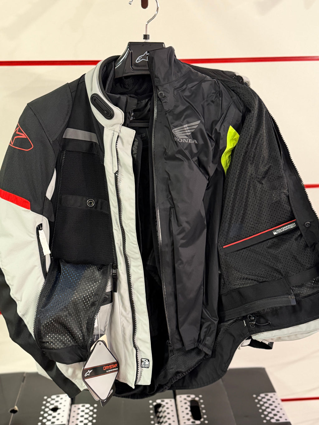 Honda Alpinestar Bogotá Pro Drystar Jacket Grigia e Blu