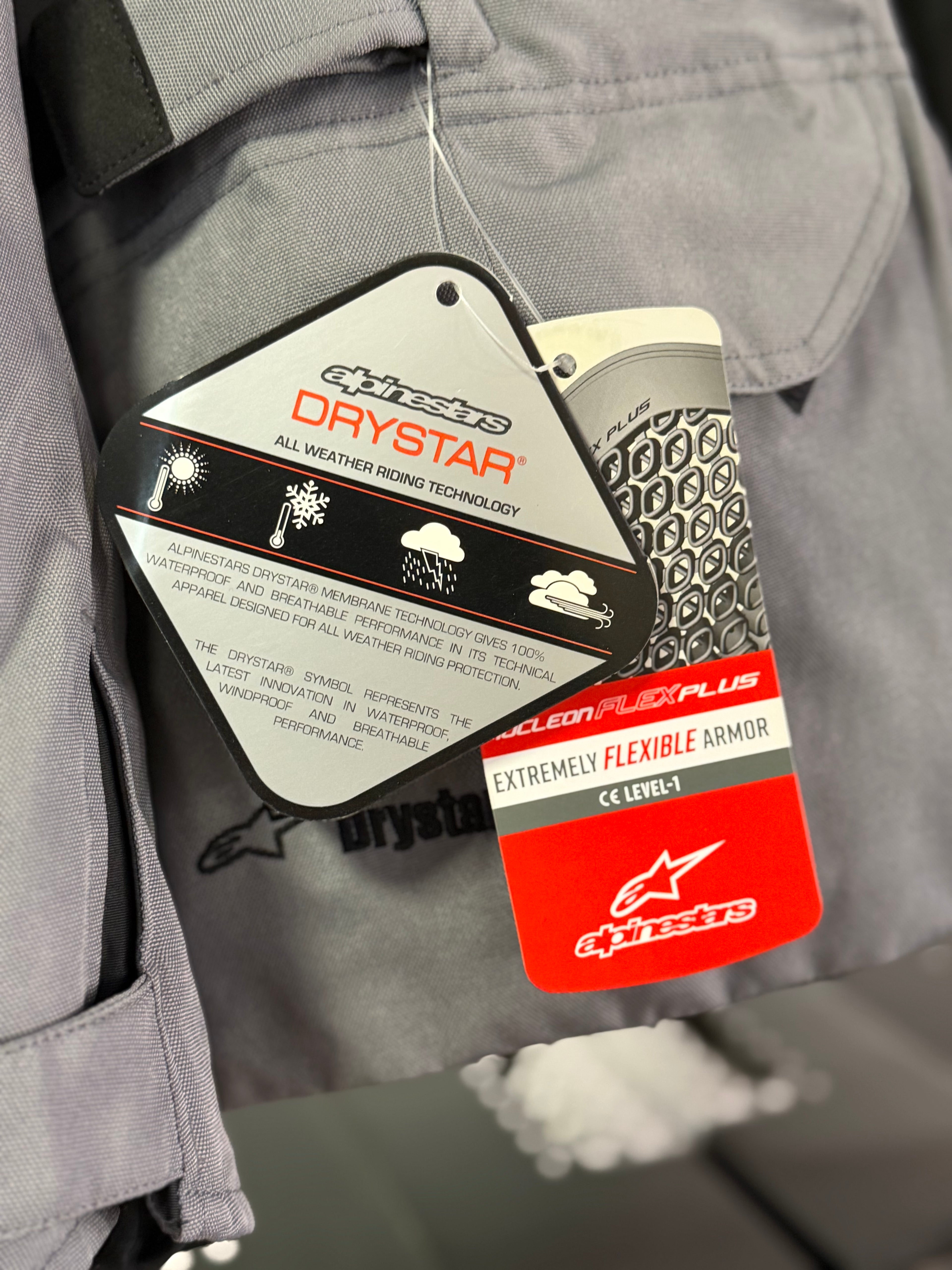 Giacca Honda Alpinestars Gravity Drystar Grigia-Nera