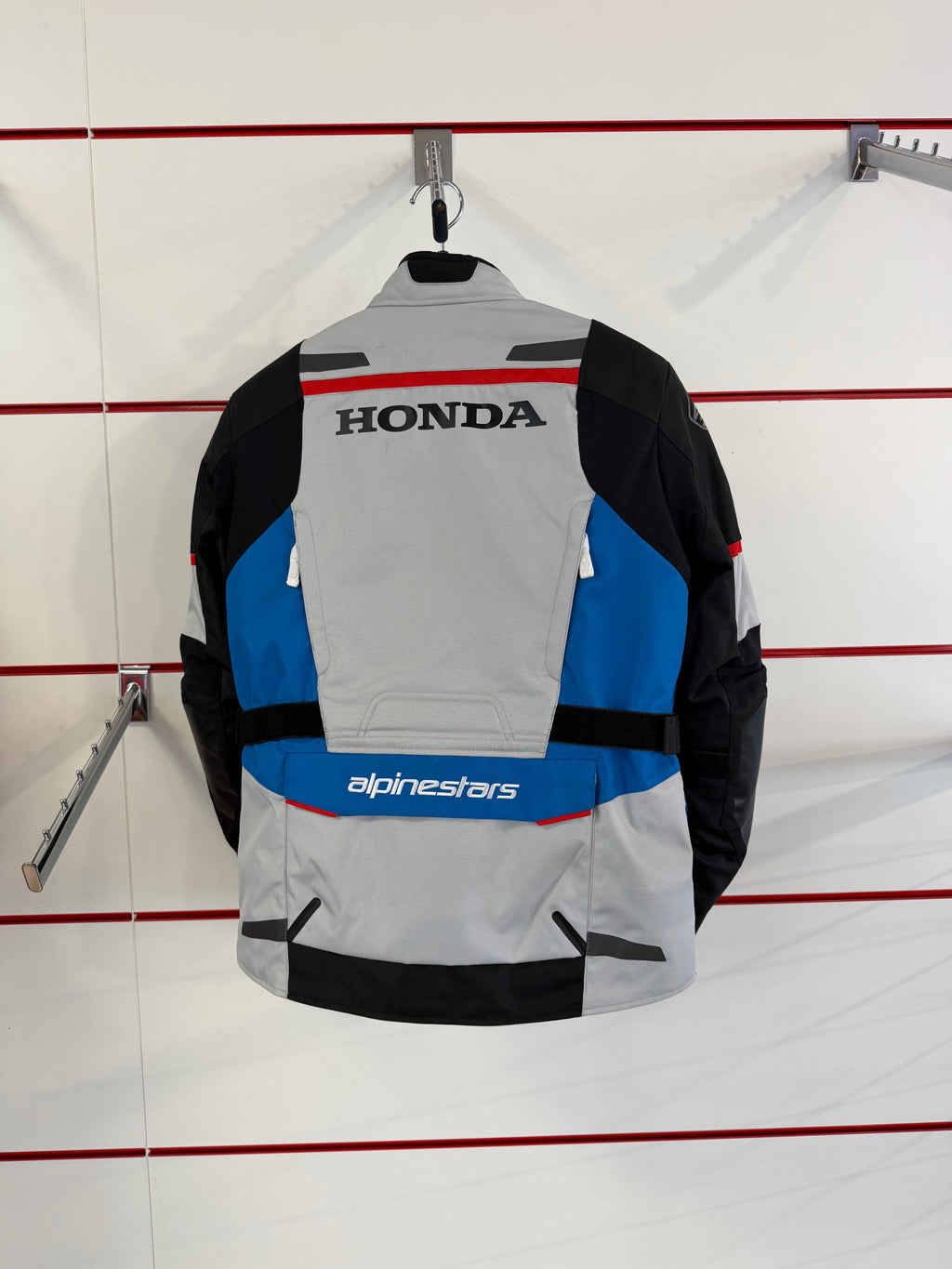 Giacca Honda × Alpinestars Andes Drystar 3 – Grigio/Blu/Nero
