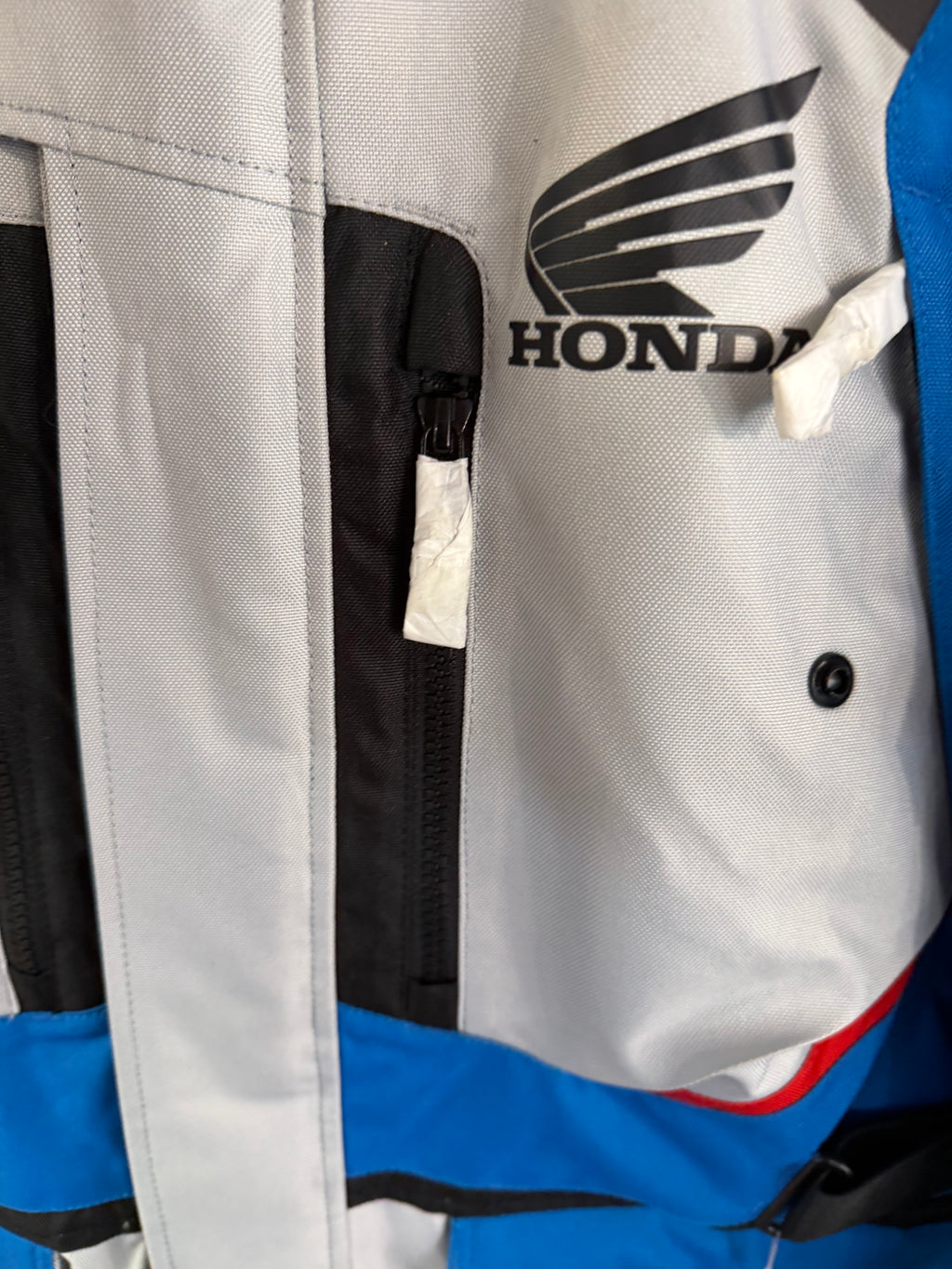 Giacca Honda × Alpinestars Andes Drystar 3 – Grigio/Blu/Nero