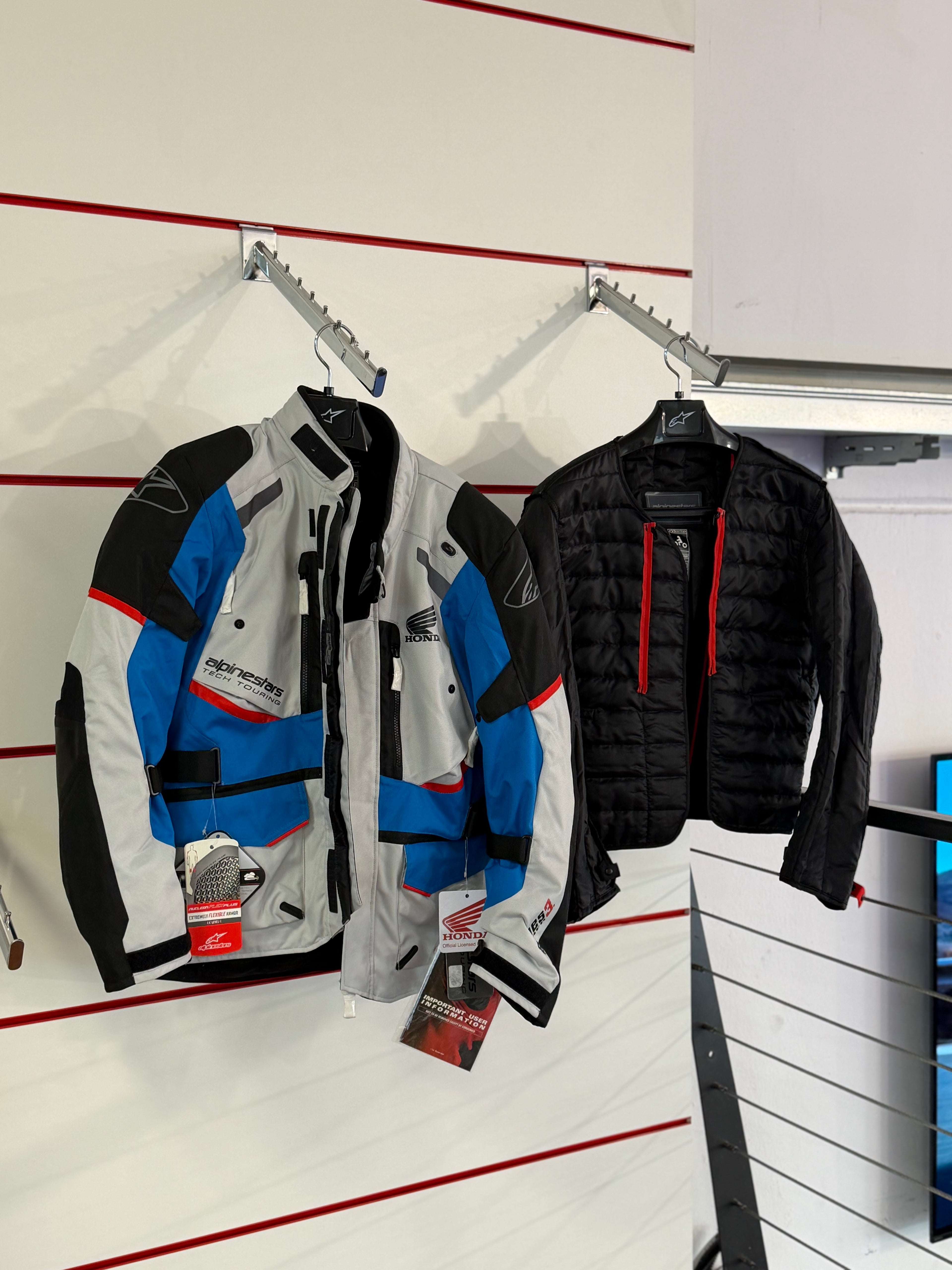 Giacca Honda × Alpinestars Andes Drystar 3 – Grigio/Blu/Nero