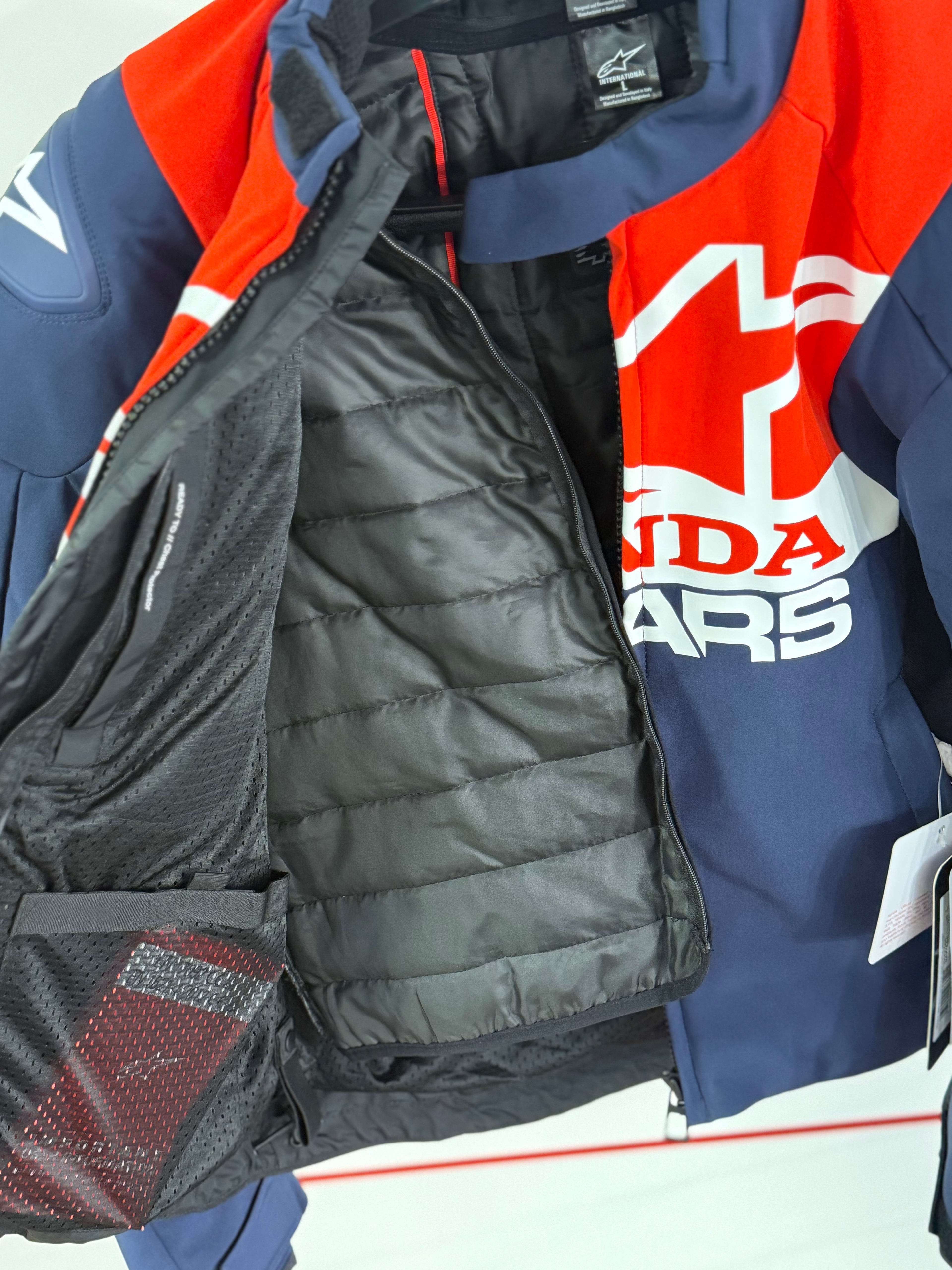 Honda × Alpinestars SMX Waterproof Softshell Jacket – Blu/Bianco/Rosso