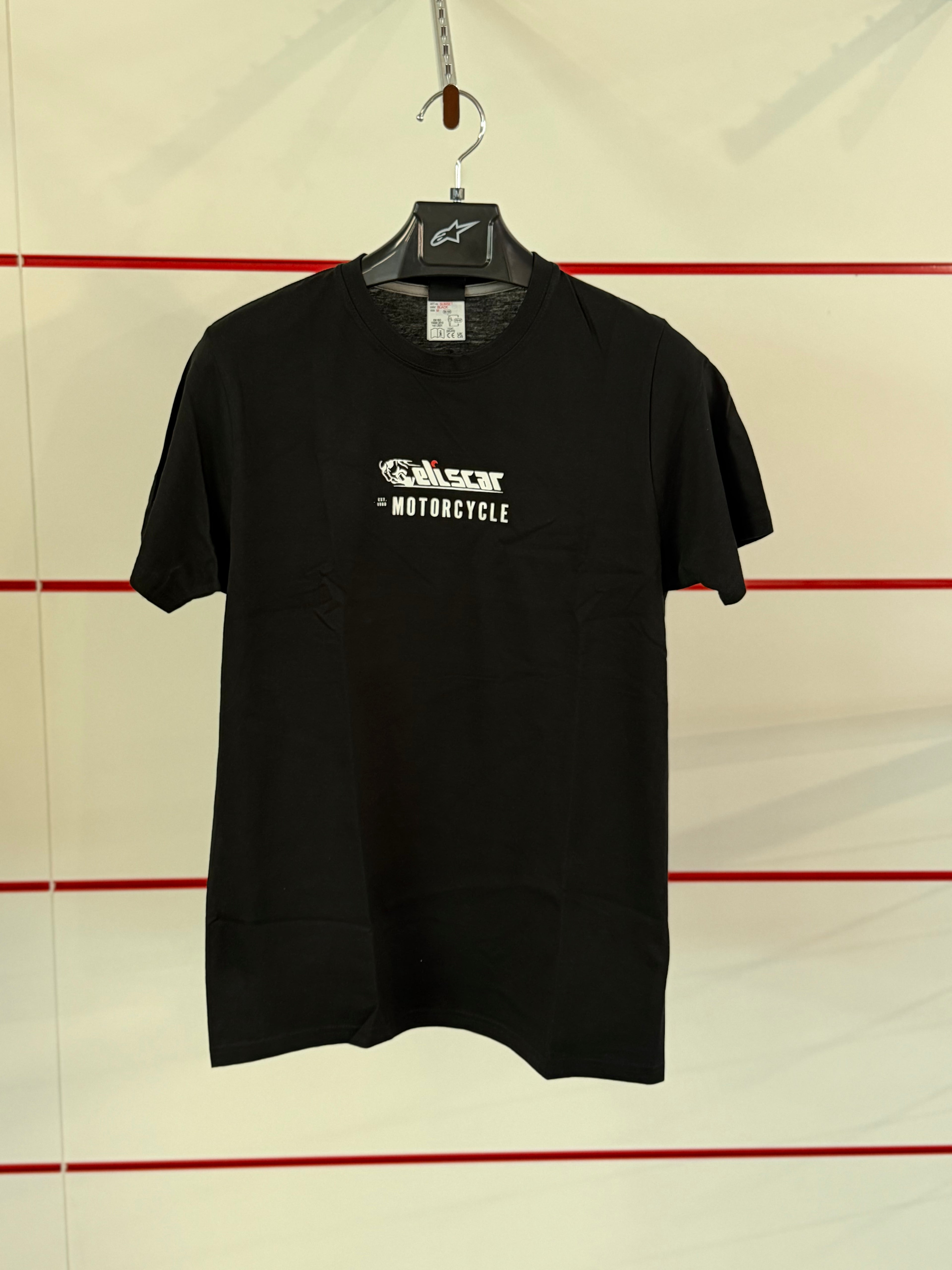 T-shirt Eliscar x Honda logo Vintage – Nera con dettagli Bianchi