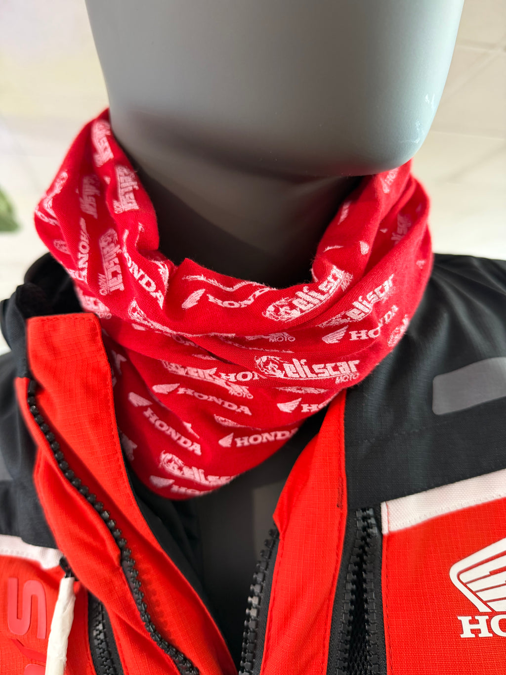 Scaldacollo Honda – Eliscar Rosso Logo Bianco